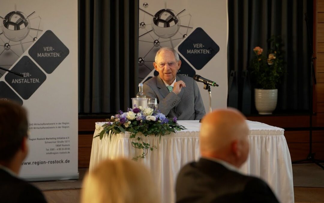 Wolfgang Schäuble besucht Rostock Business Club im Hotel Neptun