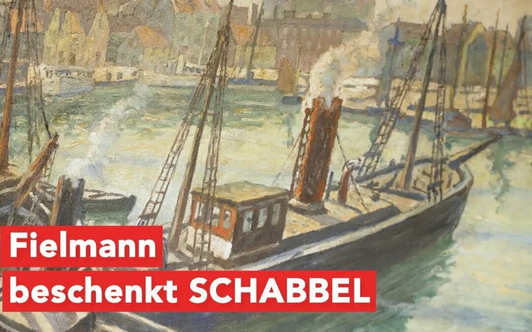 Zwei Gemälde von Fielmann für das SCHABBEL in Wismar