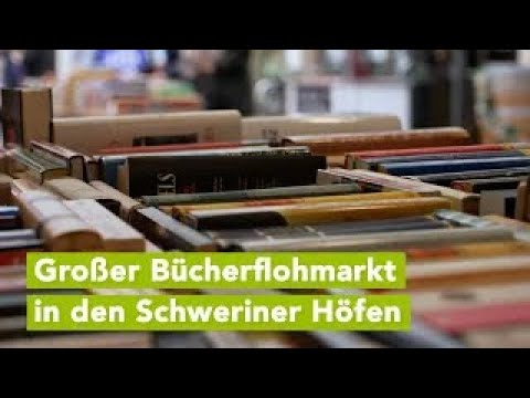 Schwerin: Großer Bücherflohmarkt im Brunnenhof