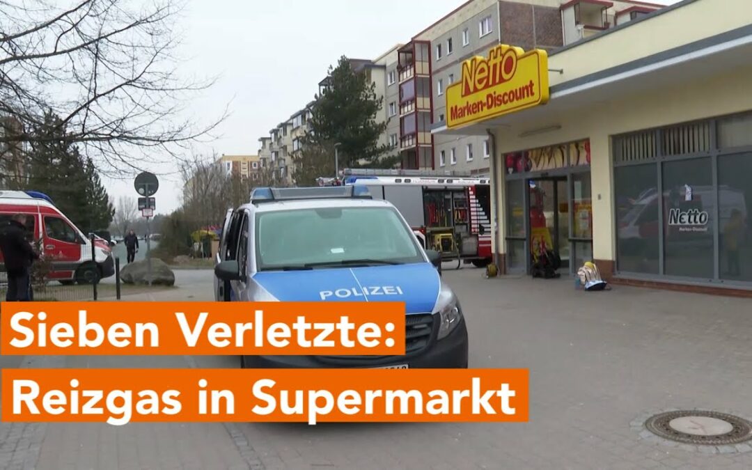 Sieben Verletzte: Reizgas in Supermarkt