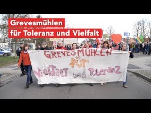 Demo in Grevesmühlen für Toleranz und Vielfalt