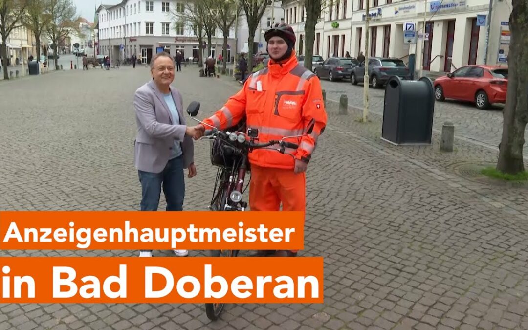 Der Anzeigenhauptmeister verliert Wette gegen Bad Doberaner Bürgermeister