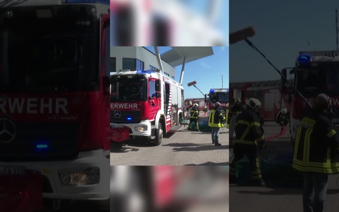 Feueralarm im Warnemünder Kreuzfahrtterminal: Flammen im Büroraum