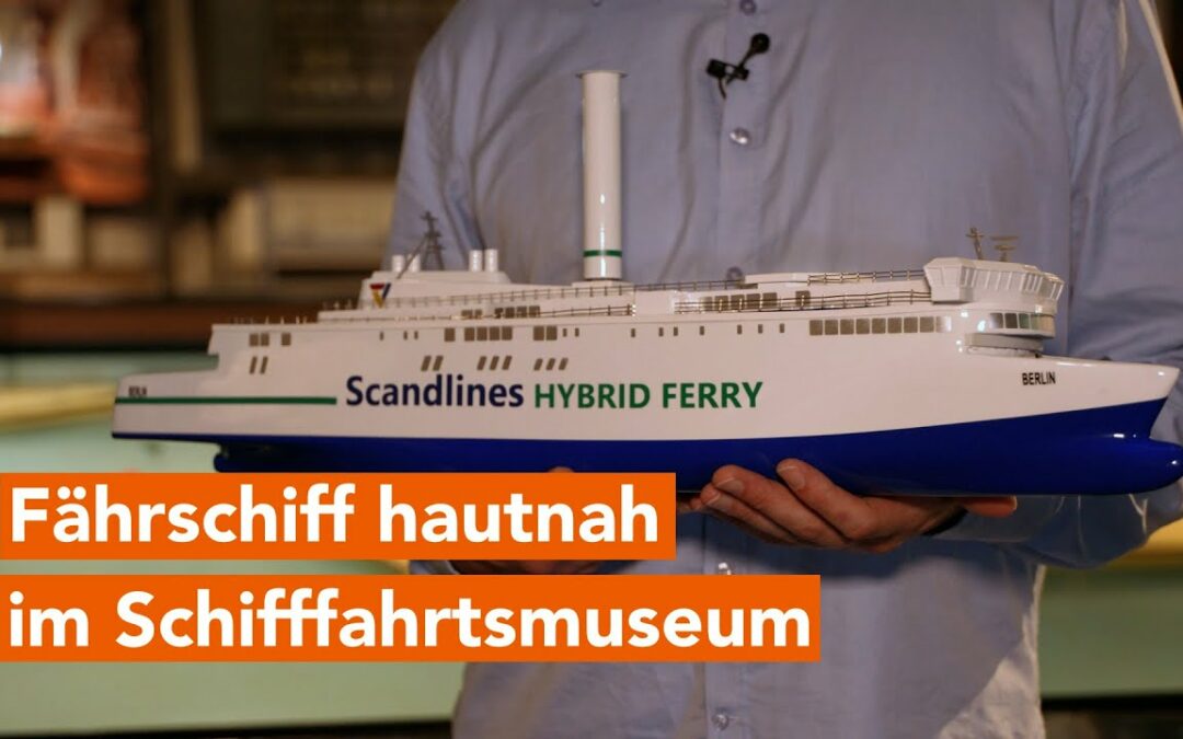 Miniaturmodel von Fährschiff im Schifffahrtsmuseum