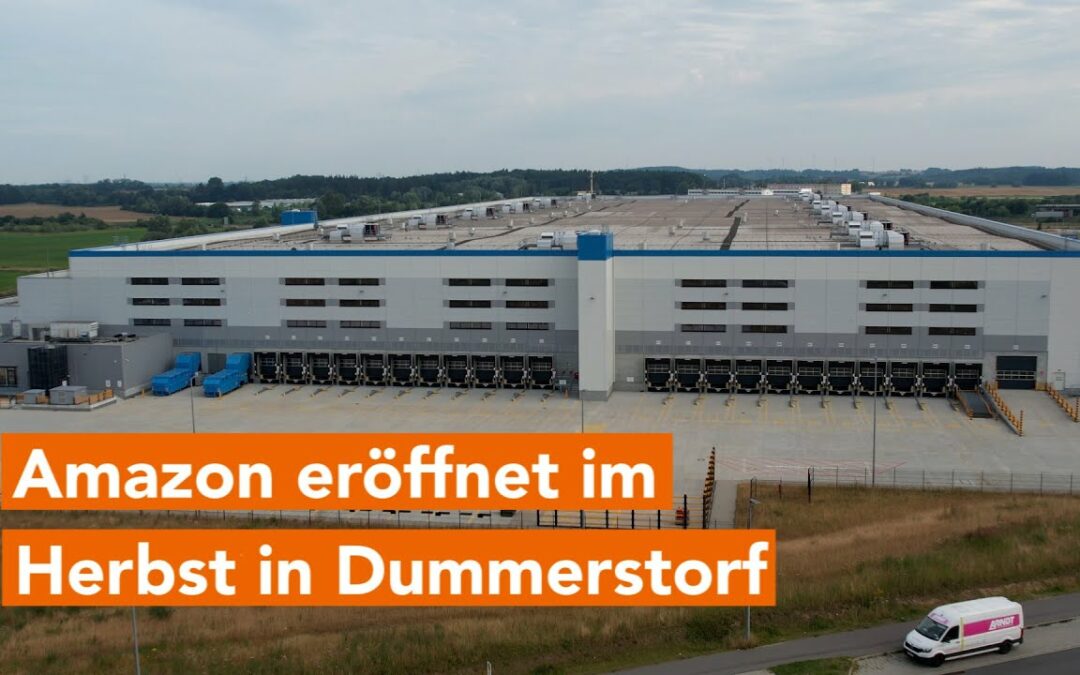 Bis zu 1000 neue Arbeitsplätze: Amazon Logistikzentrum Dummerstorf eröffnet im Herbst