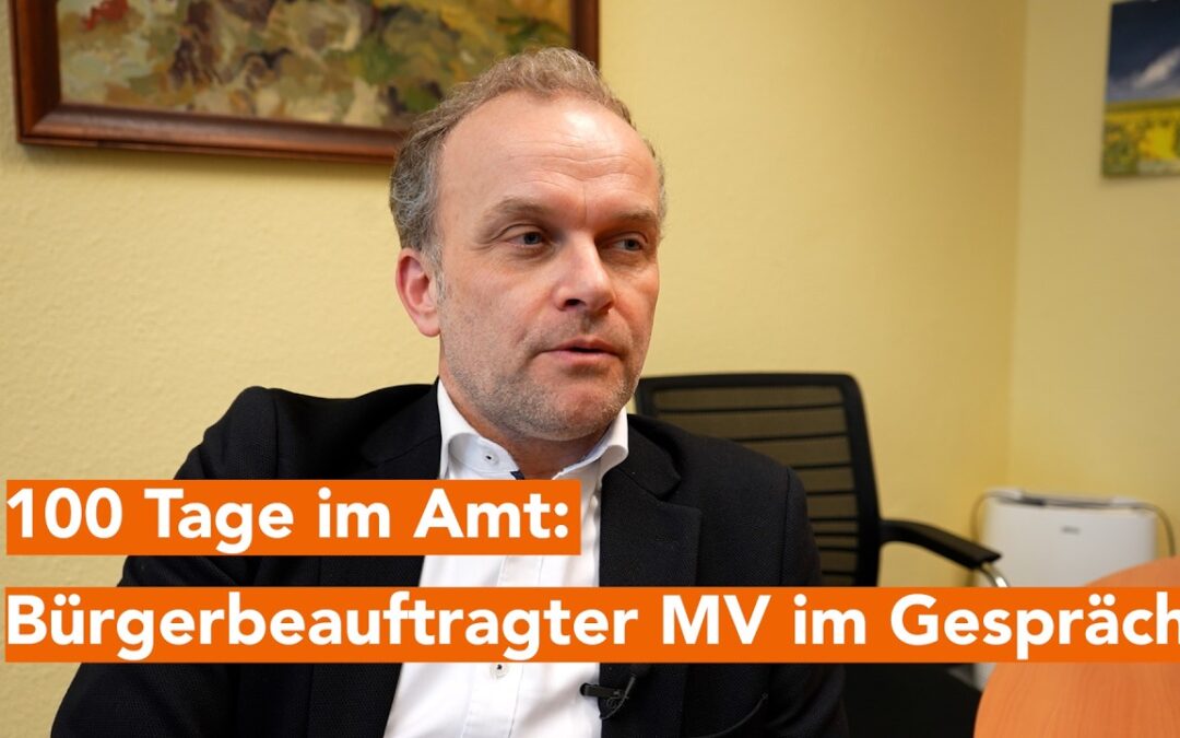 100 Tage Bürgerbeauftragter: Silvio Witt über Stimmung im Land und seine Ziele